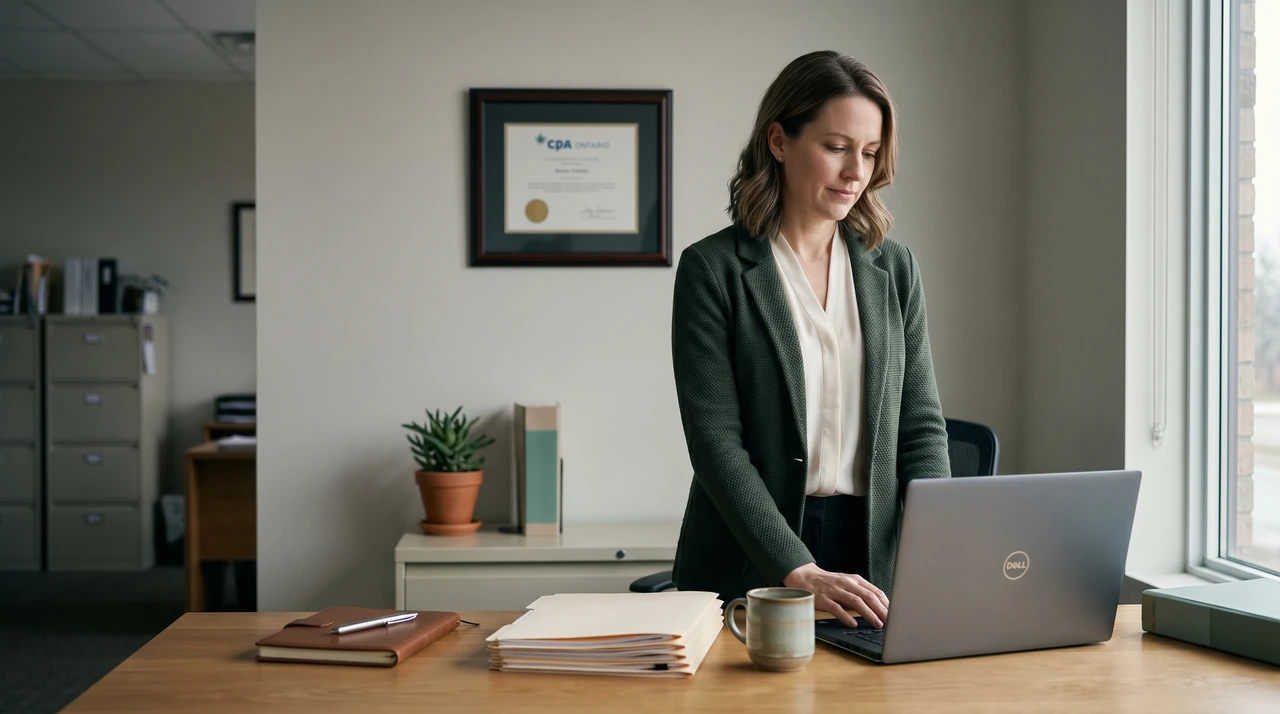 Accounting dashboard preview — clean KPI view, automated reconciliation, client portal