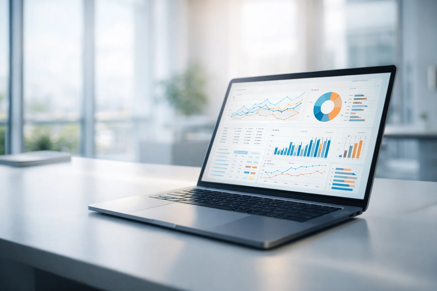 Accounting dashboard preview — clean KPI view, automated reconciliation, client portal