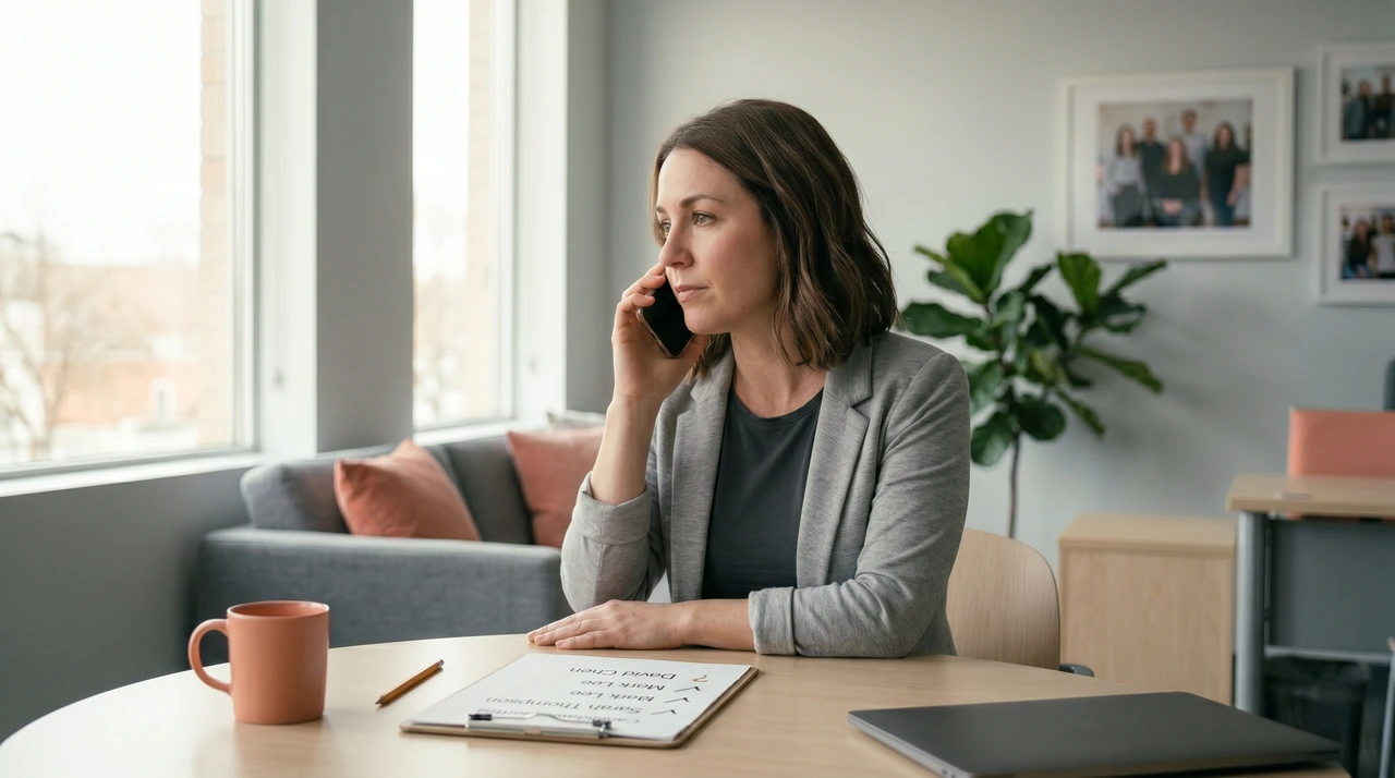 Phone screen filled with missed calls and unread messages — communication breakdown